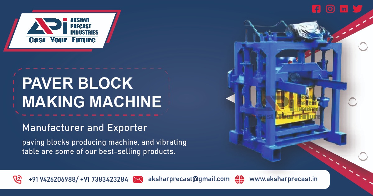 Paver Block Machine Manufacturer in Jharkhand