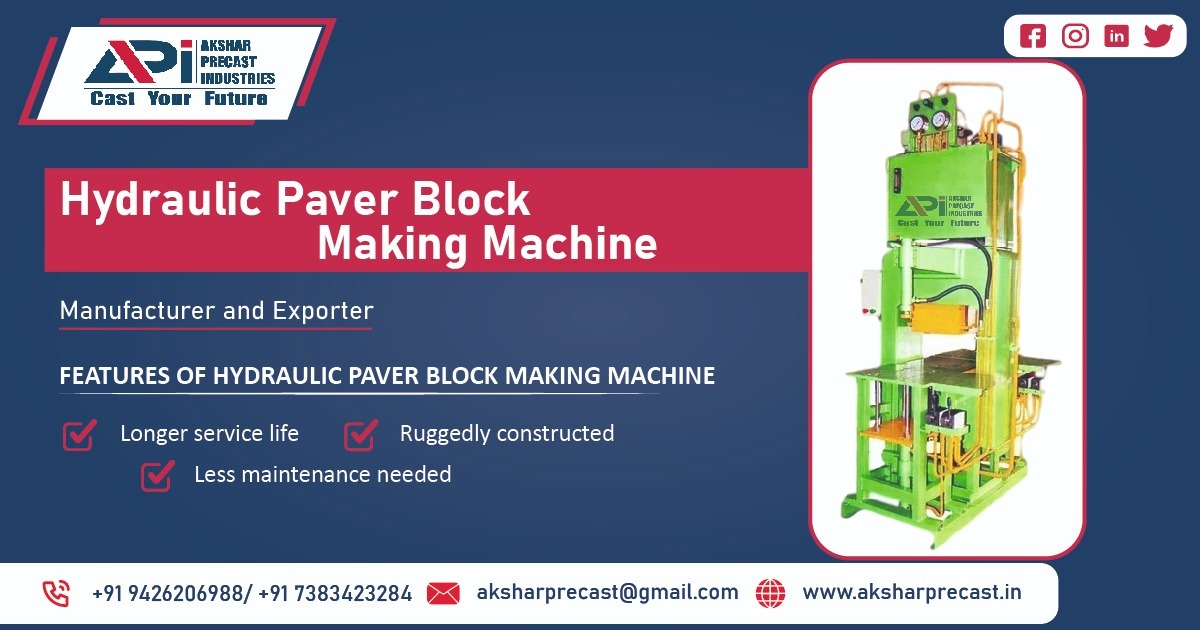 Hydraulic Paver Block Making Machine Supplier in Bihar
