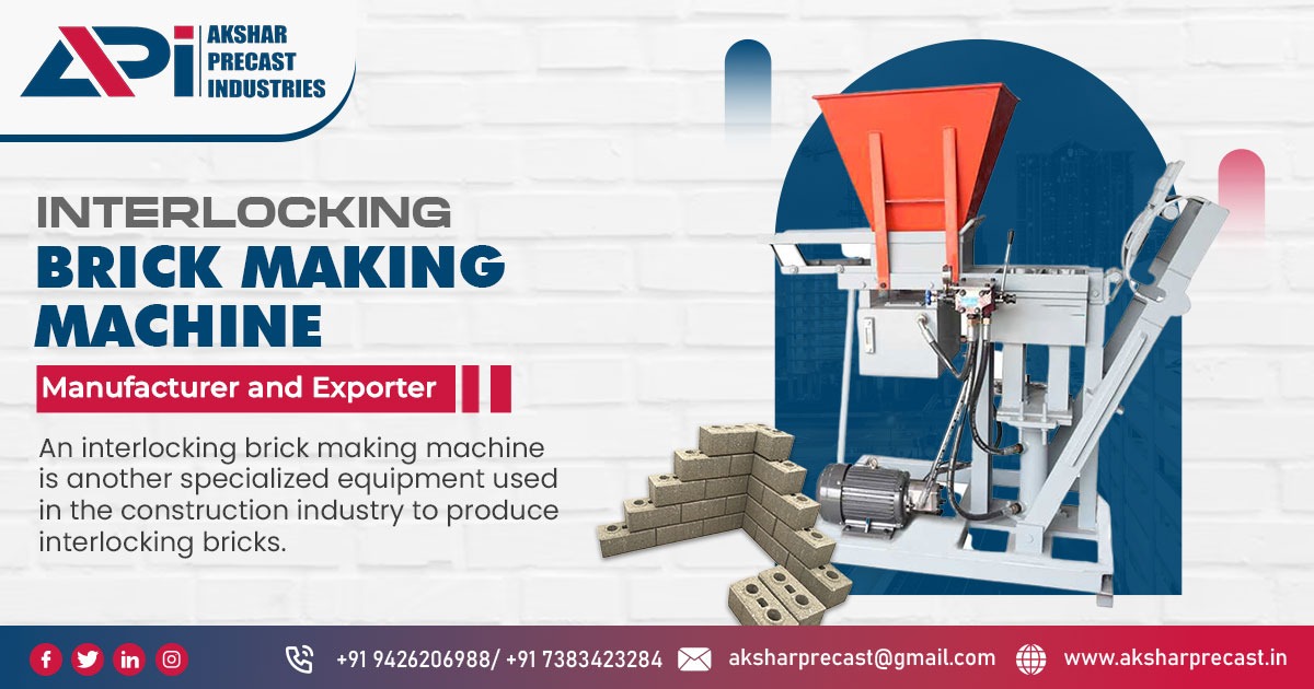 Supplier of Interlocking Brick-Making Machine in Madhya Pradesh