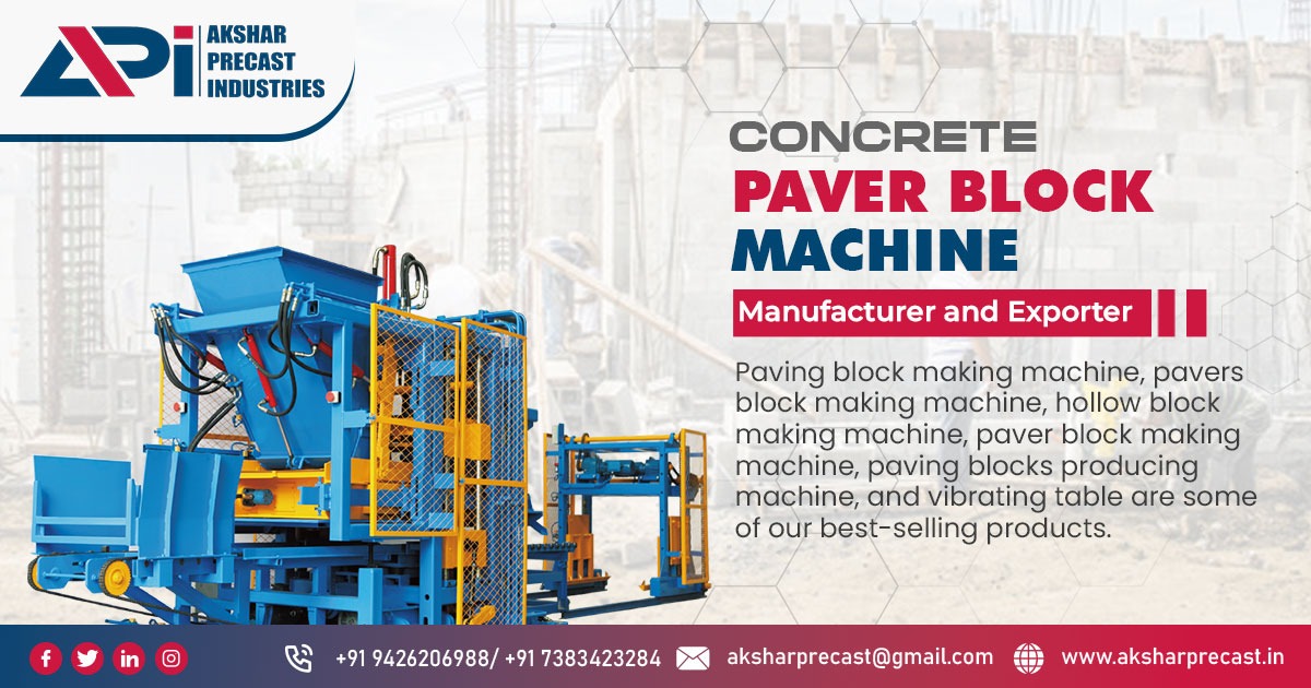 Concrete Paver Block Machine Supplier in Madhya Pradesh
