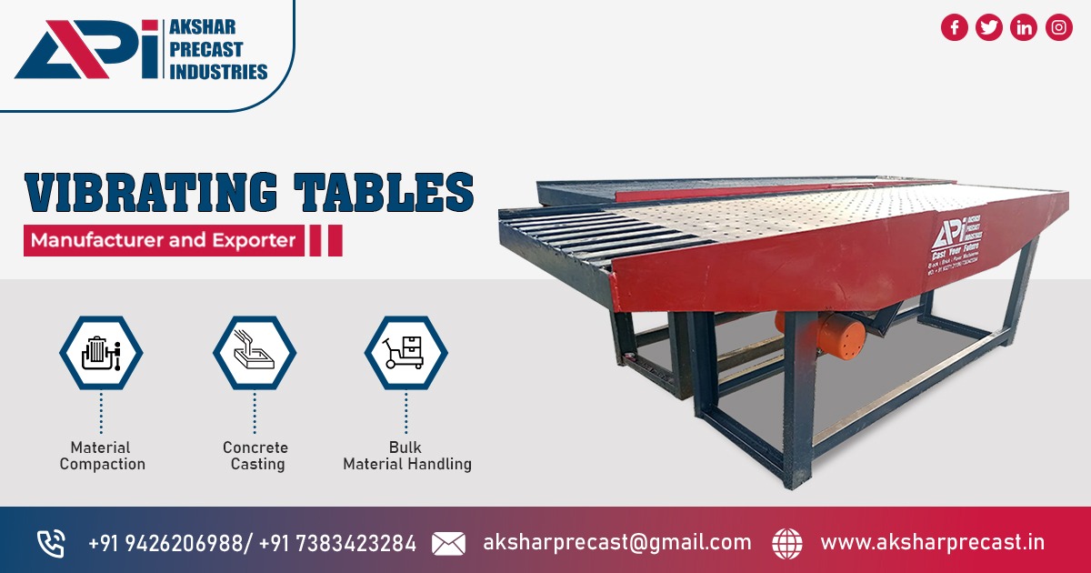 Vibrating Tables Supplier in Karnataka