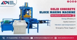 Solid Concrete Block Making Machine in Madhya Pradesh