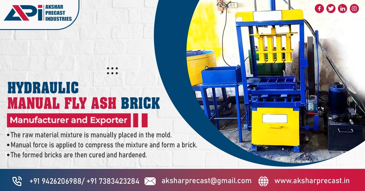 Hydraulic Manual Fly Ash Brick Machine in Jharkhand