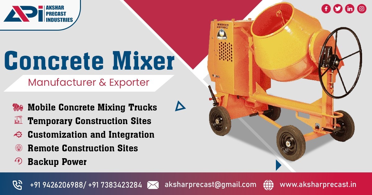 Supplier of Concrete Mixer in Haryana