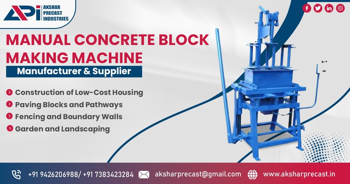 Manual Concrete Block Making Machine in Madhya Pradesh