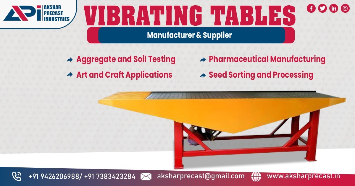 Vibrating Table Supplier in Maharashtra