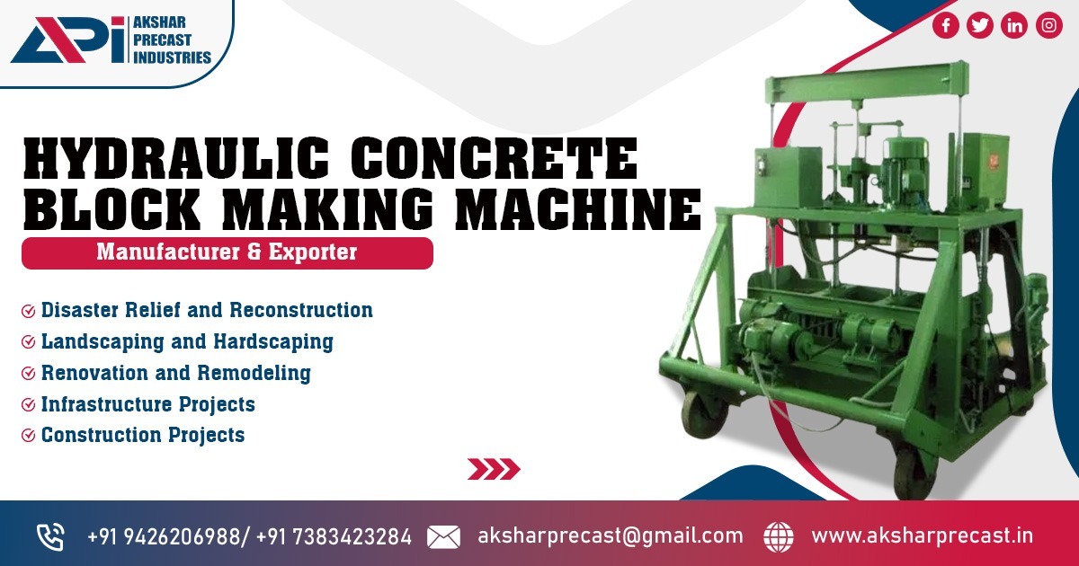 Hydraulic Concrete Block Making Machine in Madhya Pradesh