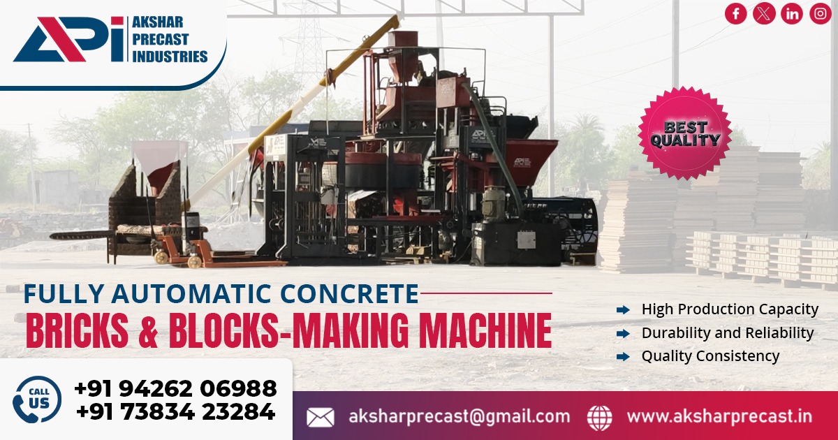 Fully Automatic Concrete Brick and Block Making Machine in Maharashtra