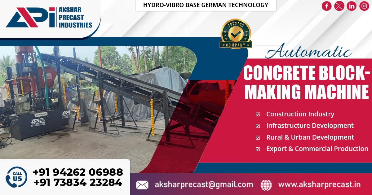 Automatic Concrete Block Making Machine in Karnataka