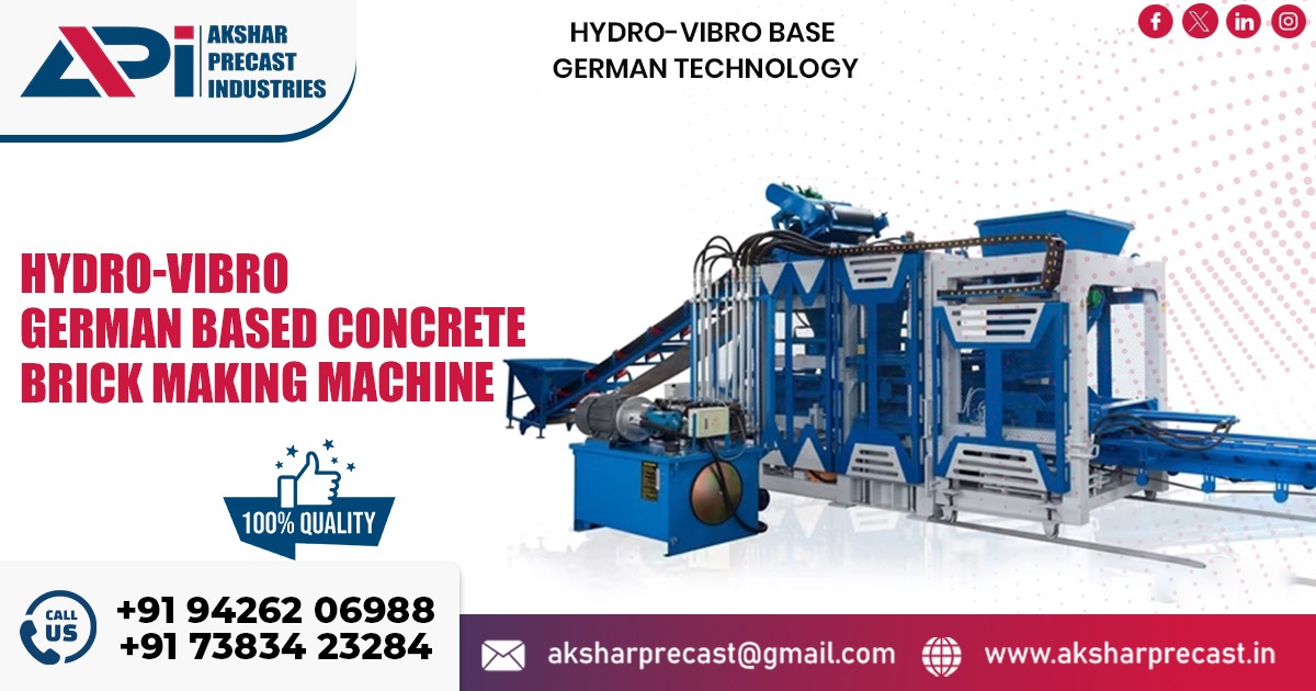 Hydro-Vibro German-Based Concrete Brick Making Machine in Maharashtra