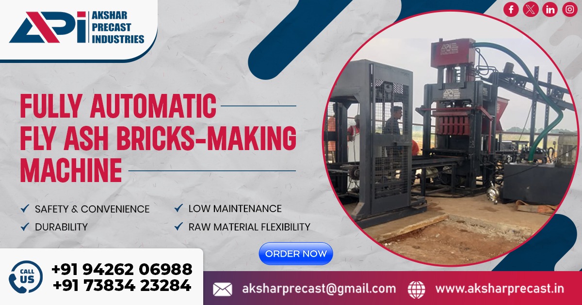 Fully Automatic Fly-Ash Brick Making Machine in Maharashtra