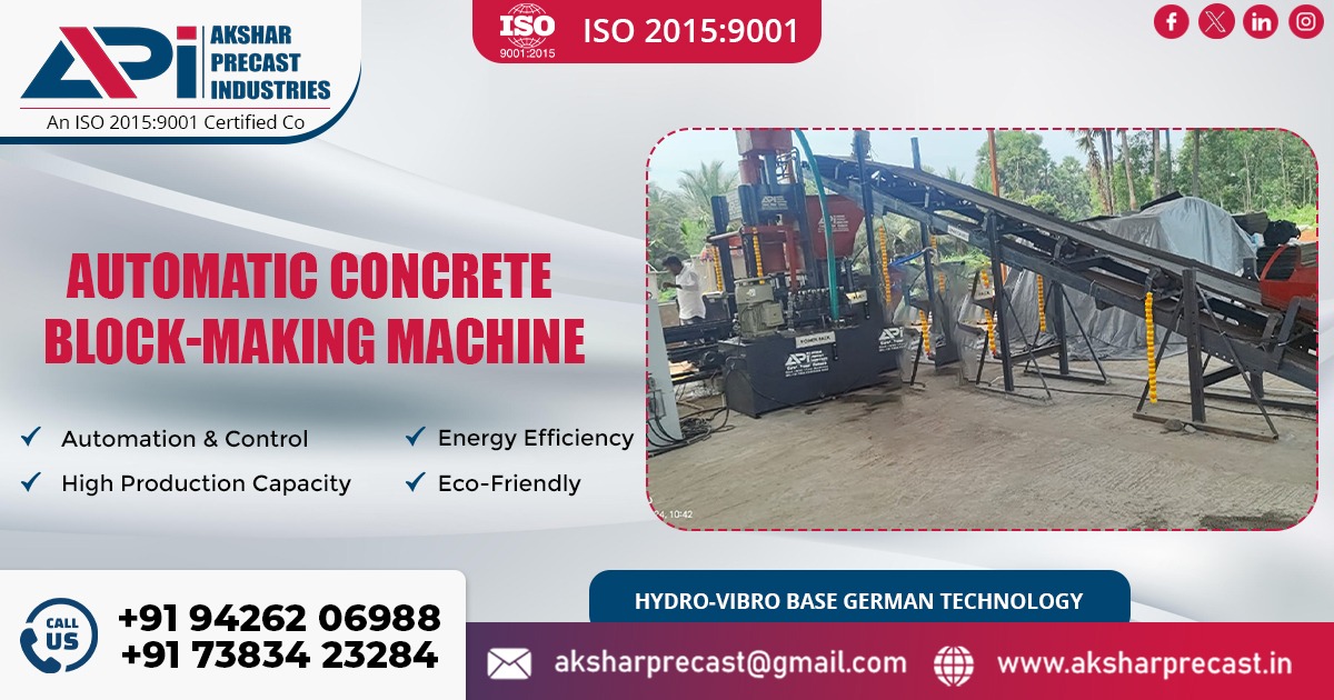 Automatic Concrete Block Making Machine in Jharkhand